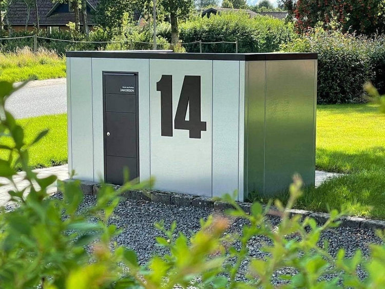 Avfallsskjerm i stål