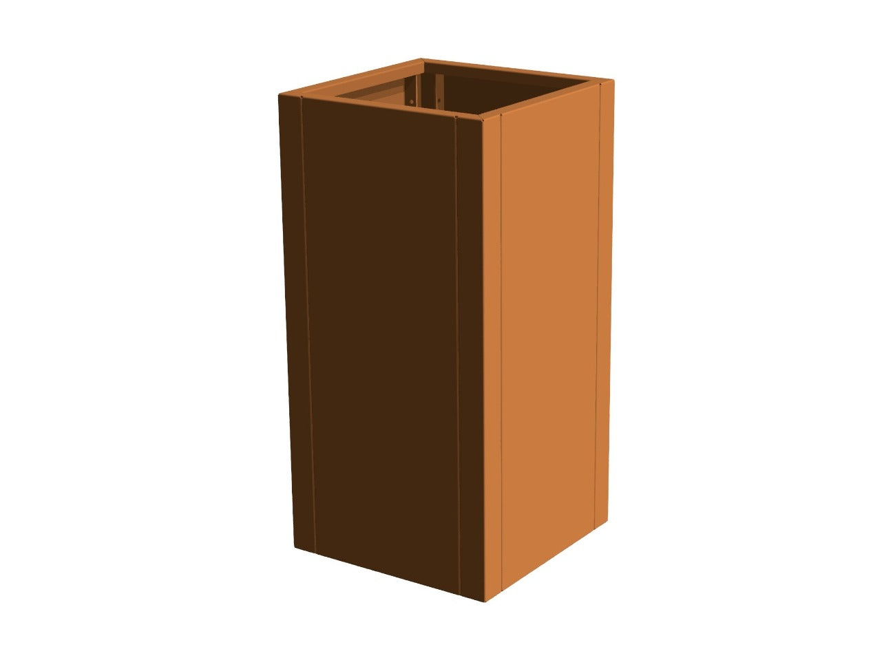 Cortenstaal-plantekasse-CUBY-no