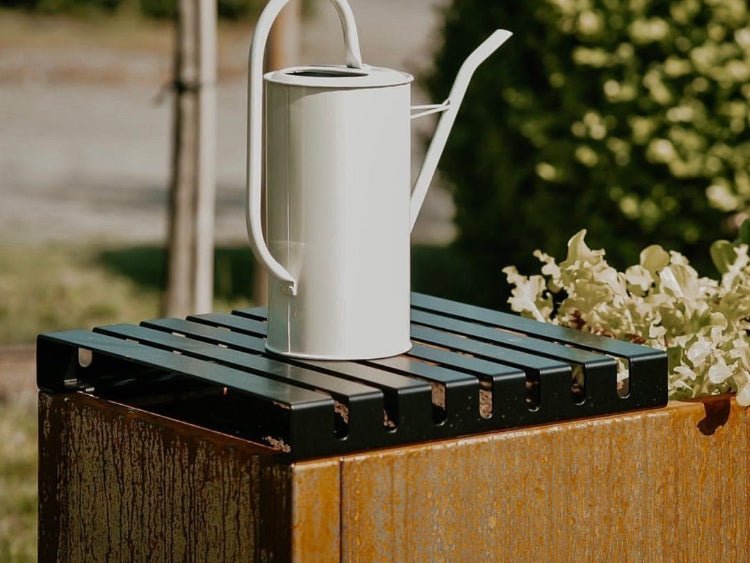 Toppbenk 40 cm i stål for plantekasse