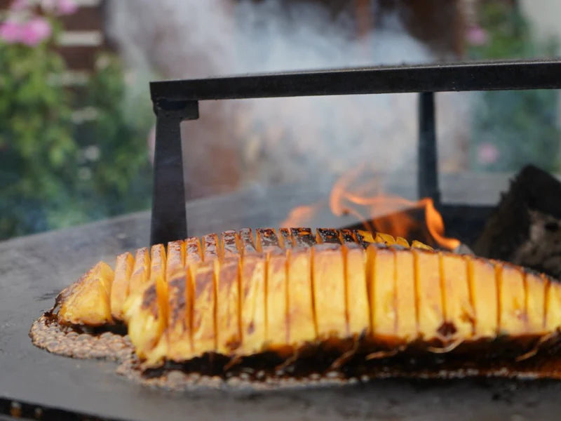 Bålgrill i galvanisert stål CUBY 60 × 60 × 80 cm