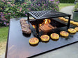 Bålgrill i galvanisert stål CUBY 80 x 80 x 40 cm