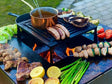 Bålgrill svartlakkert CUBY 80 x 80 x 80 cm