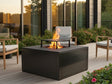 Bålgrill svartlakkert CUBY 80 x 80 x 40 cm