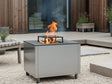 Bålgrill i galvanisert stål CUBY 80 x 80 x 40 cm