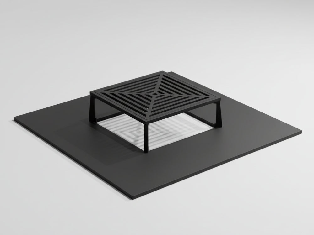 Grillplate og rist til CUBY bålgrill 80 x 80 cm