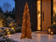 Juletre i cortenstål – med stjerner og snøfnugg (80 / 120 / 180 cm)