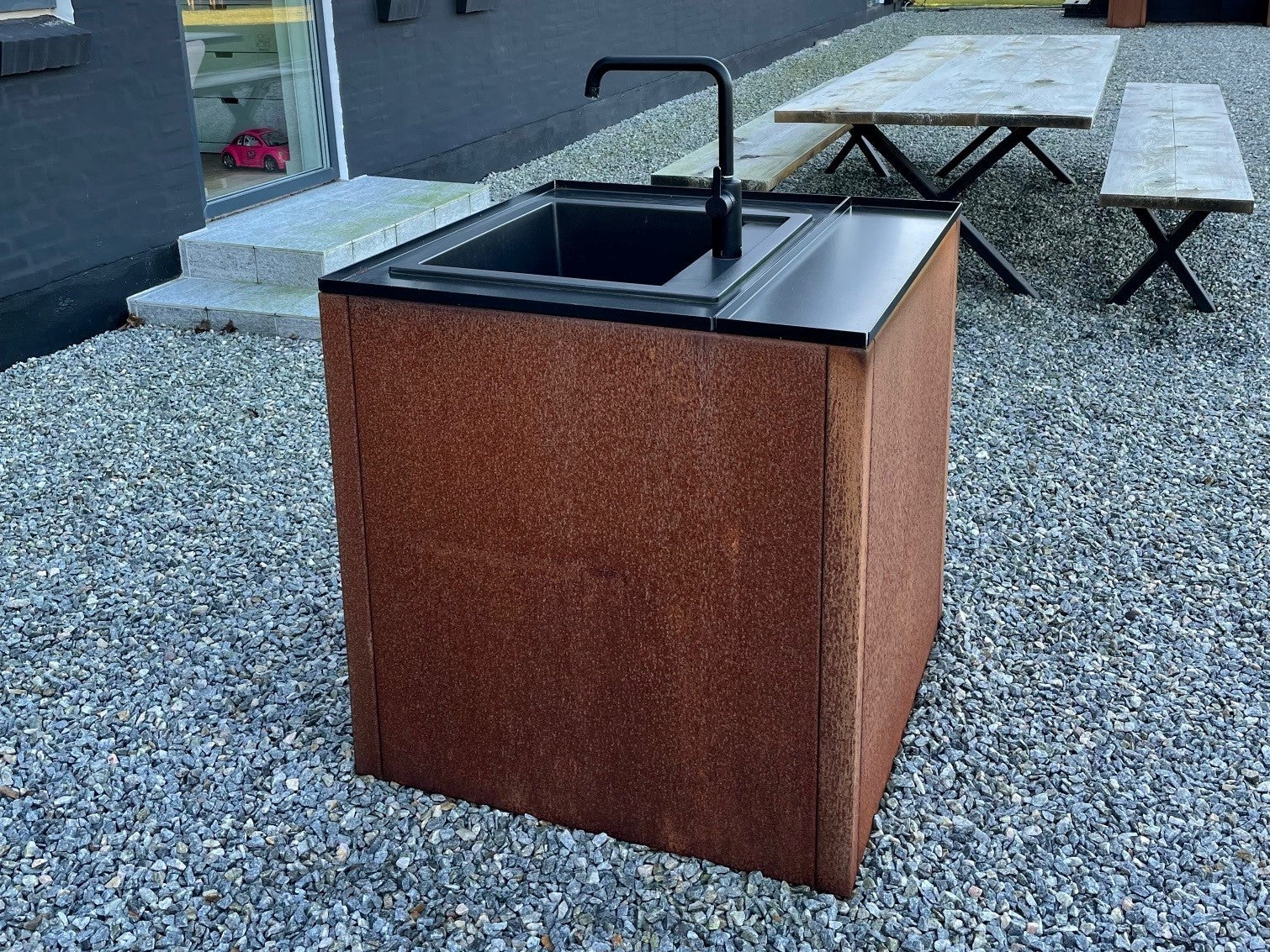 Vaskemodul-byjema-udekokken-cortenstaal-no