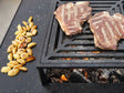 Bålgrill svartlakkert CUBY 60 x 60 x 80 cm