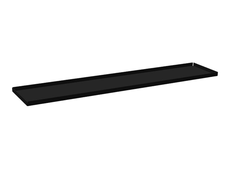 Badekarhylle i sortlakkert stål med stilrent og tidlost design