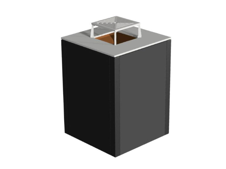 CUBY bålgrill i bruk til matlaging med tilbehør utendørs