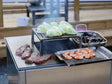 Bålgrill i galvanisert stål CUBY 60 × 60 × 80 cm