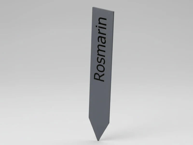 Planteskilt i galvanisert stål uten tekst til merking av planter og urter